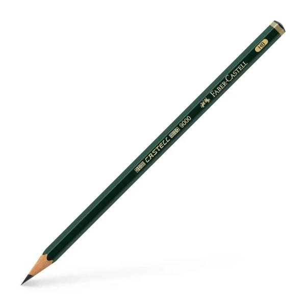 Faber -castell castell 9000 matita di grafite hb - miniera resistente alla rottura - ecologica