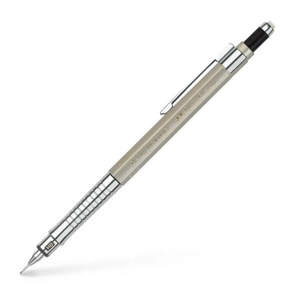 Faber-Castell TK-Fine Vario L Portamine HB 05 mm - Con gomma - Clip in metallo - Colore champagne