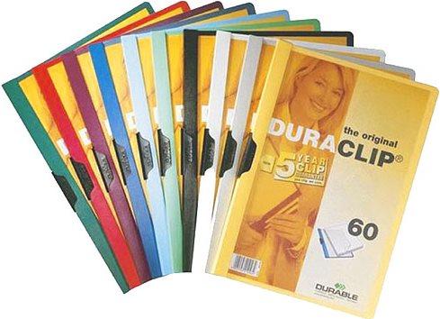 Cucitrice a clip DURABLE DIN A4 5x rosso bianco antracite azzurro e verde scuro