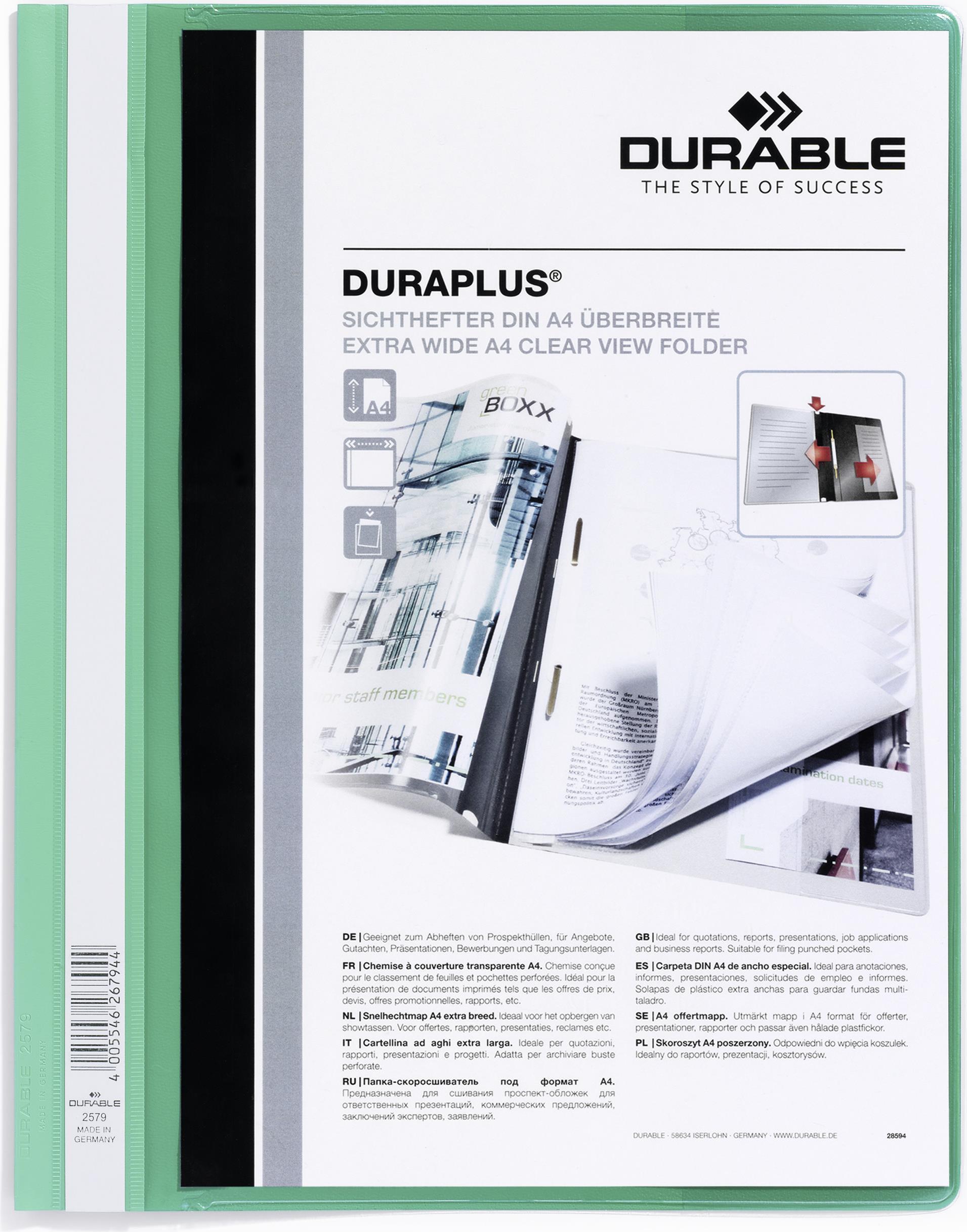 '''Cartella di presentazione DURABLE DIN A4 verde "''