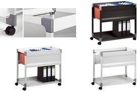 Carrello per cartelle sospese DURABLE SYSTEM 90 A4 1 pezzo 378410