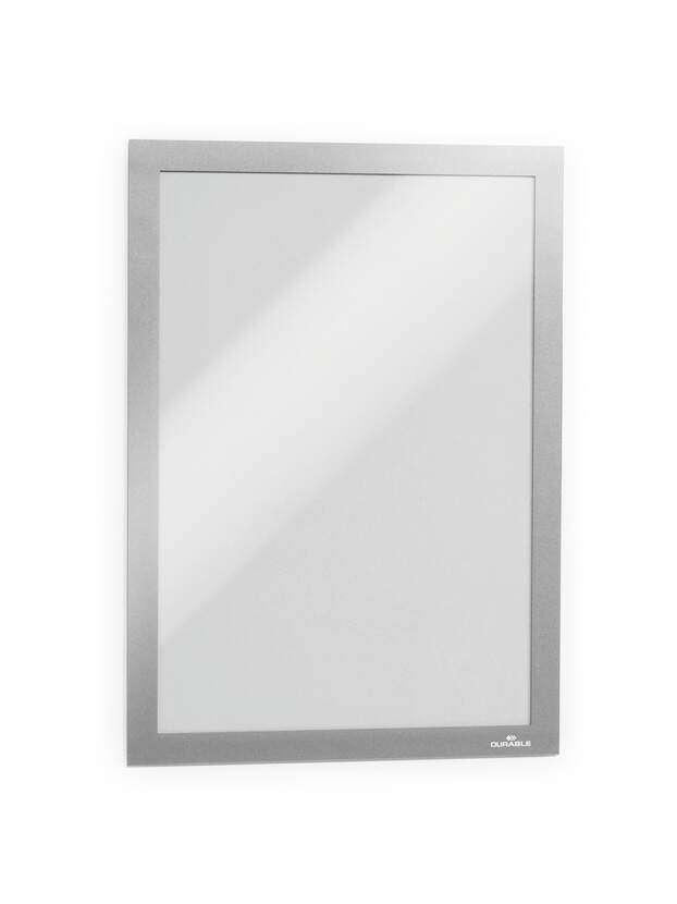 Durevole Duraframe A4 Confezione da 2 Cornici Autoadesive per Visualizzare Informazioni in Formato A4 - Posizionamento Vertical