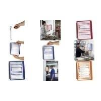 Espositore da parete DURABLE Supporto da parete Vario 5 pezzi. arancione DIN A4 arancione