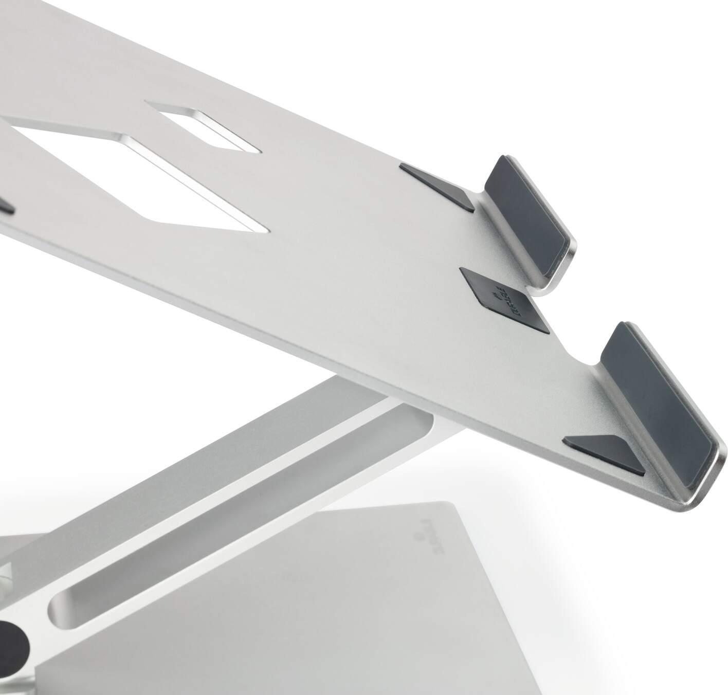 Durable 505023 supporto per personal communication Supporto passivo Computer portatile Argento (Durable Laptop Stand RISE Alumi