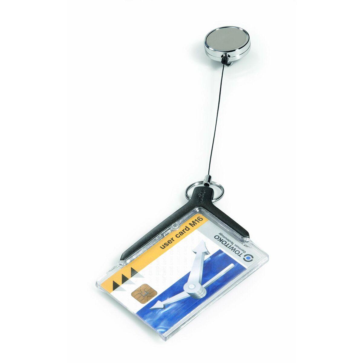 Custodia per Carta d'Identità  Durable DELUXE PRO Trasparente Antracite polipropilene 10 Pezzi (10 Unità )