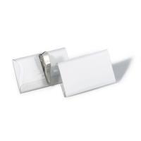 Targhette portanome DUREVOLI clip coccodrillo 40x75 cm 75 x 4 cm pellicola rigida trasparente