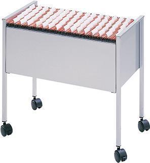 DUREVOLE carrello per cartelle sospese Foldboy a fila singola argento argento