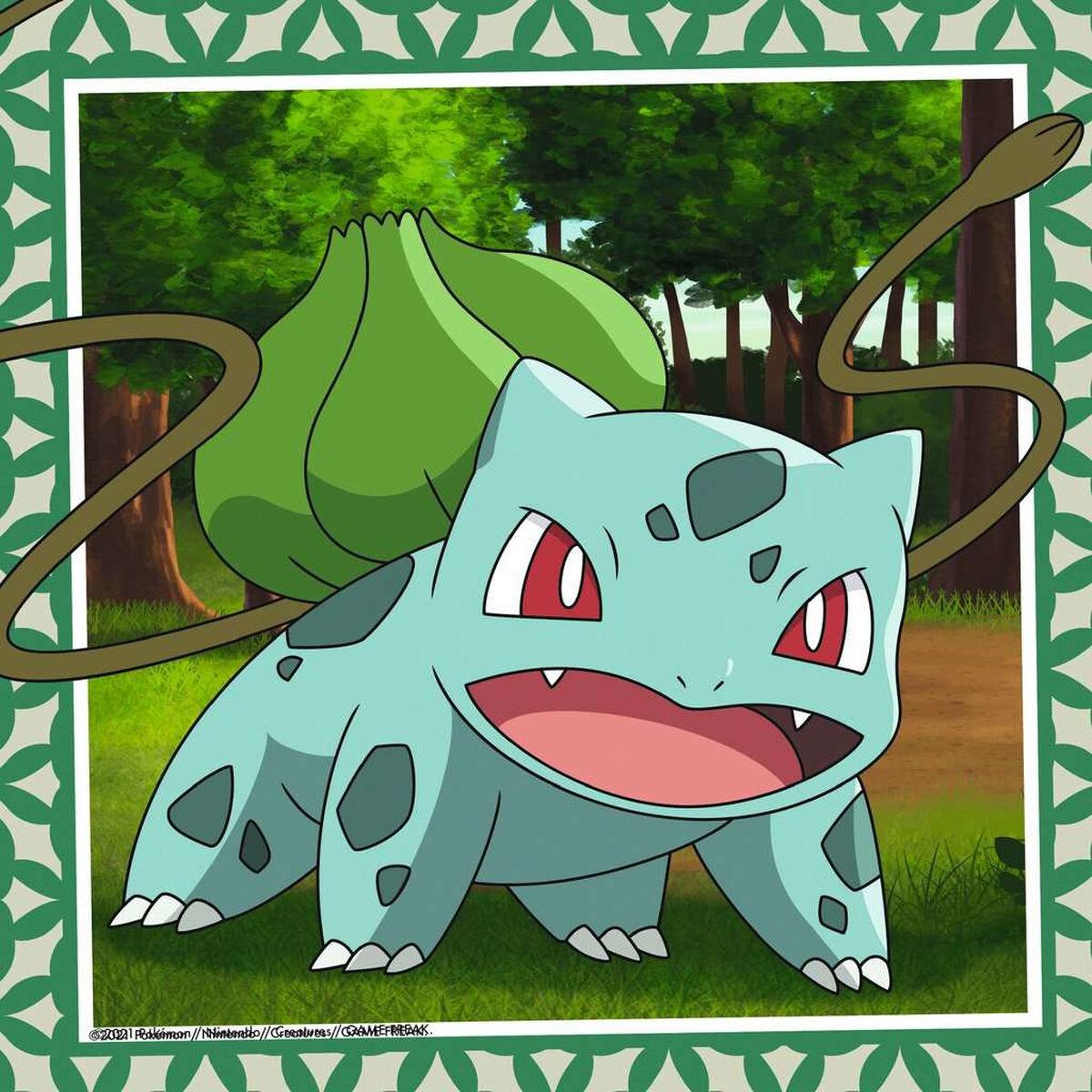 Set di 3 Puzzle PokÃƒÂ©mon Ravensburger 05586 Bulbasaur, Charmander & Squirtle 147 Pezzi