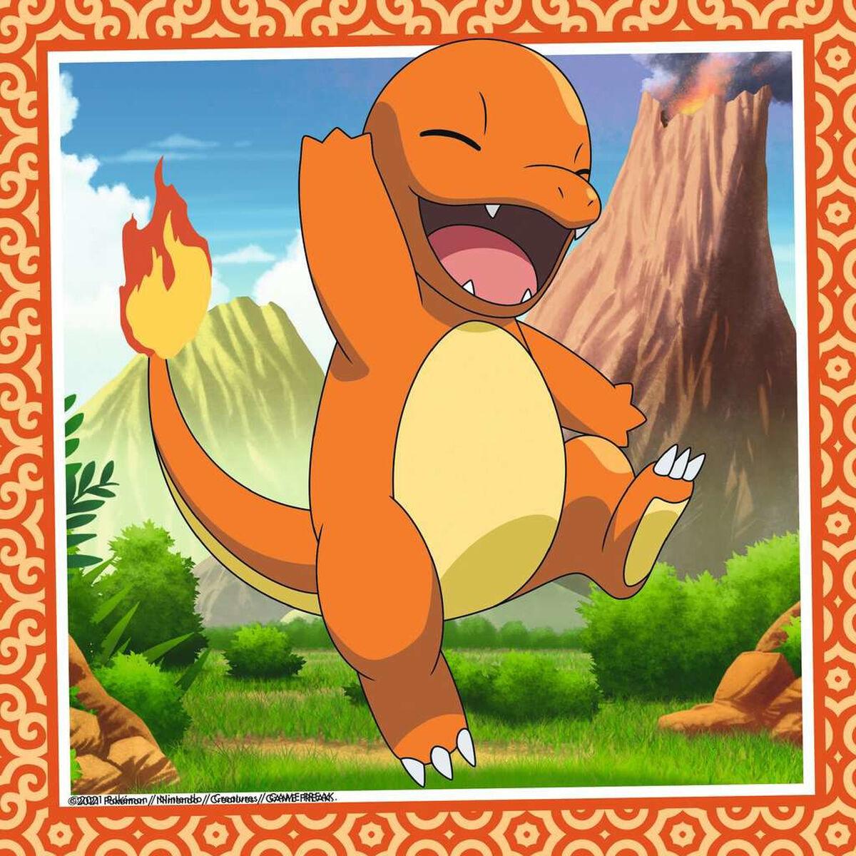 Set di 3 Puzzle PokÃƒÂ©mon Ravensburger 05586 Bulbasaur, Charmander & Squirtle 147 Pezzi