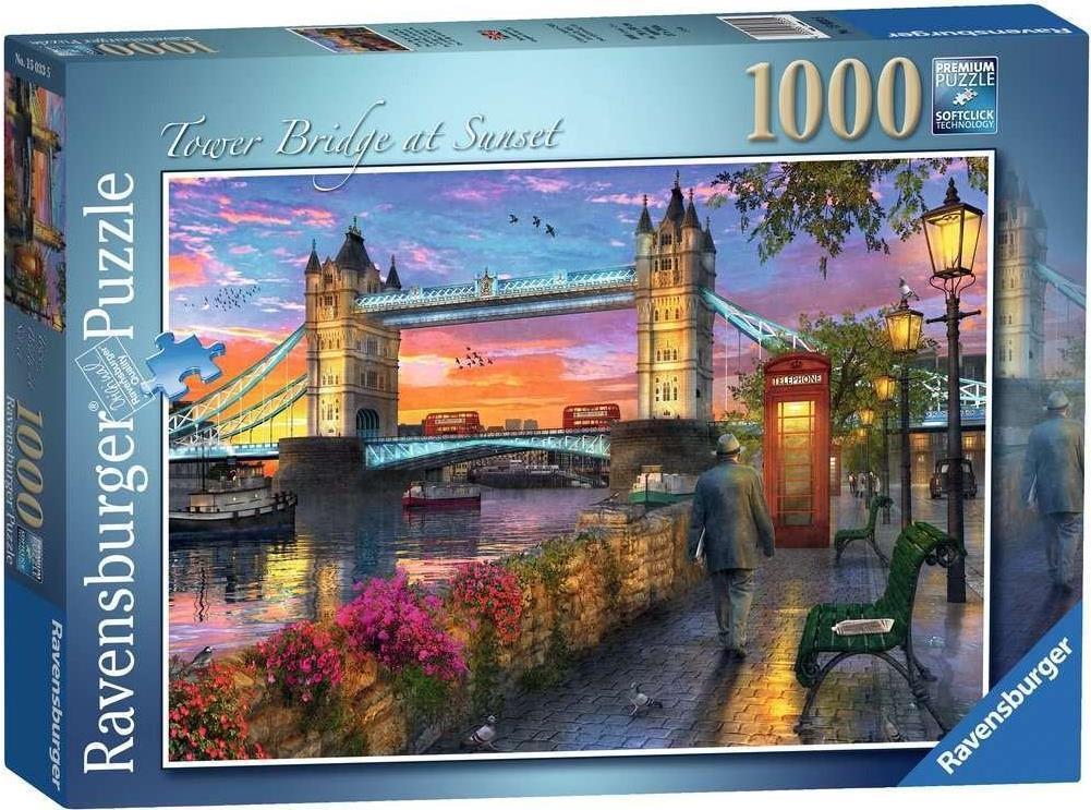 Ravensburger Tower Bridge Puzzle di contorno 1000 pz Arte
