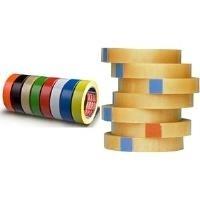 Tesa Packaging Tape 4104, 30 mm x 66 m, trasparente fatto di PVC, alta potenza adesiva, adesivo sulla base di gomma naturale (0