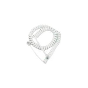 Cavo a spirale del ricevitore Helos corto, bianco, sciolto