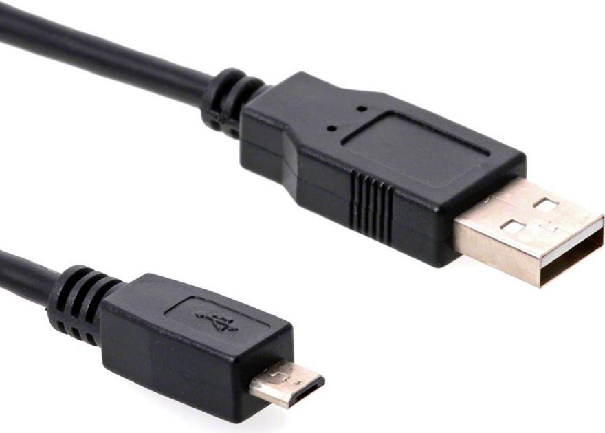 Cavo USB Helos - Cavo USB - Spina USB-A - Spina micro USB B - 05 m - nero