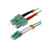 Cavo patch in fibra ottica Helos LC/SC duplex 50/125ÃŽÂ¼m OM3 acqua 1,0m