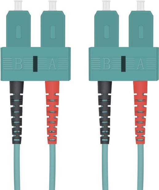 Cavo patch in fibra ottica Helos SC/SC Duplex 50/125ÃŽÂ¼m OM3 acqua 1,0m