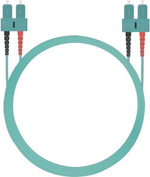 Cavo patch in fibra ottica Helos SC/SC Duplex 50/125ÃŽÂ¼m OM3 acqua 7,5m