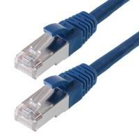 Cavo patch Helos SF/UTP Cat 5e blu 5,0 m