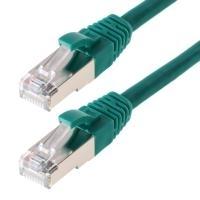 Cavo patch Helos SF/UTP Cat 5e verde 0,25 m
