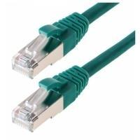 Cavo patch Helos SF/UTP Cat 5e verde 0,5 m