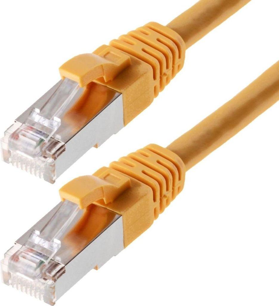 Cavo patch Helos SF/UTP Cat 5e giallo 7,5 m