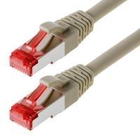 Cavo patch Helos S/FTP Cat 6 grigio 0,25 m