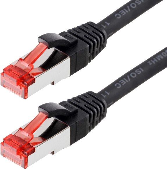 Cavo patch Helos S/FTP Cat 6 nero 10,0 m
