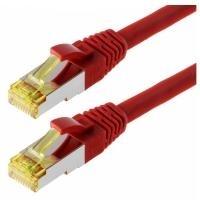 Cavo patch Helos S/FTP Cat 6a rosso 5,0 m