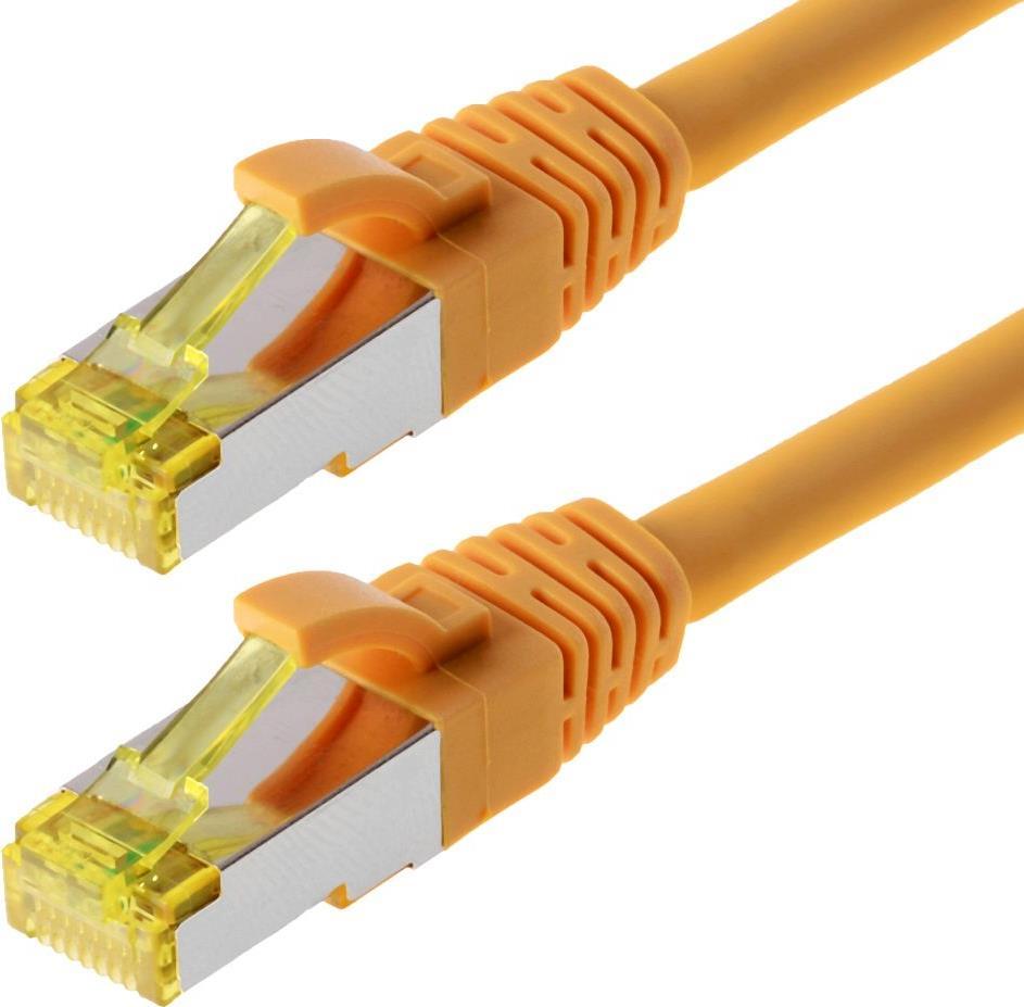 Cavo patch Helos S/FTP Cat 6a giallo 7,5 m