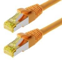 Cavo patch Helos S/FTP Cat 6a giallo 20,0 m