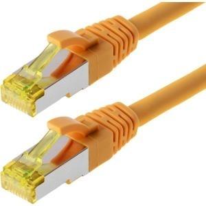 Cavo patch Helos S/FTP Cat 6a giallo 30,0 m