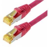 Cavo patch Helos S/FTP Cat 6a magenta 5,0 m
