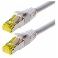 Cavo patch Helos S/FTP Cat 6a bianco 1,0 m