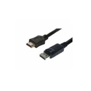 Cavo di collegamento Helos, DisplayPort maschio/HDMI maschio, FULL HD, BASIC, 5,0 m, nero