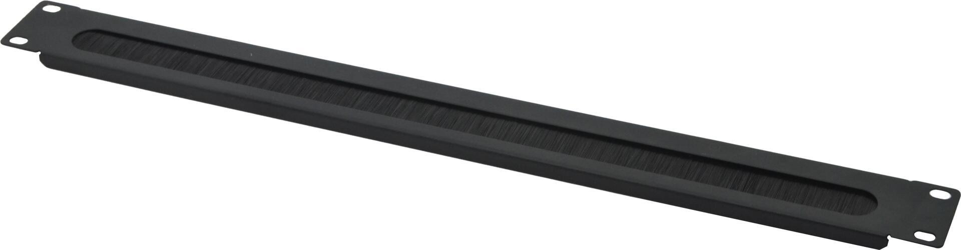 Spazzola portacavi Helos 19" 1 HE nera