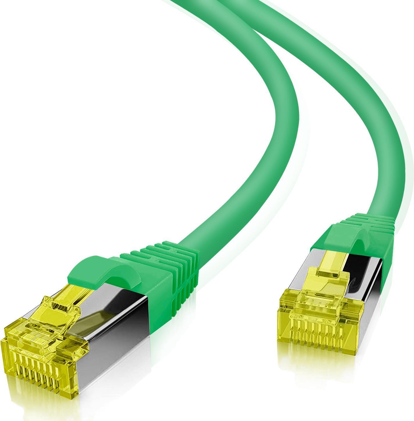 Cavo patch Helos ultra flessibile S/FTP Cat 6a TPE verde 30,0 m