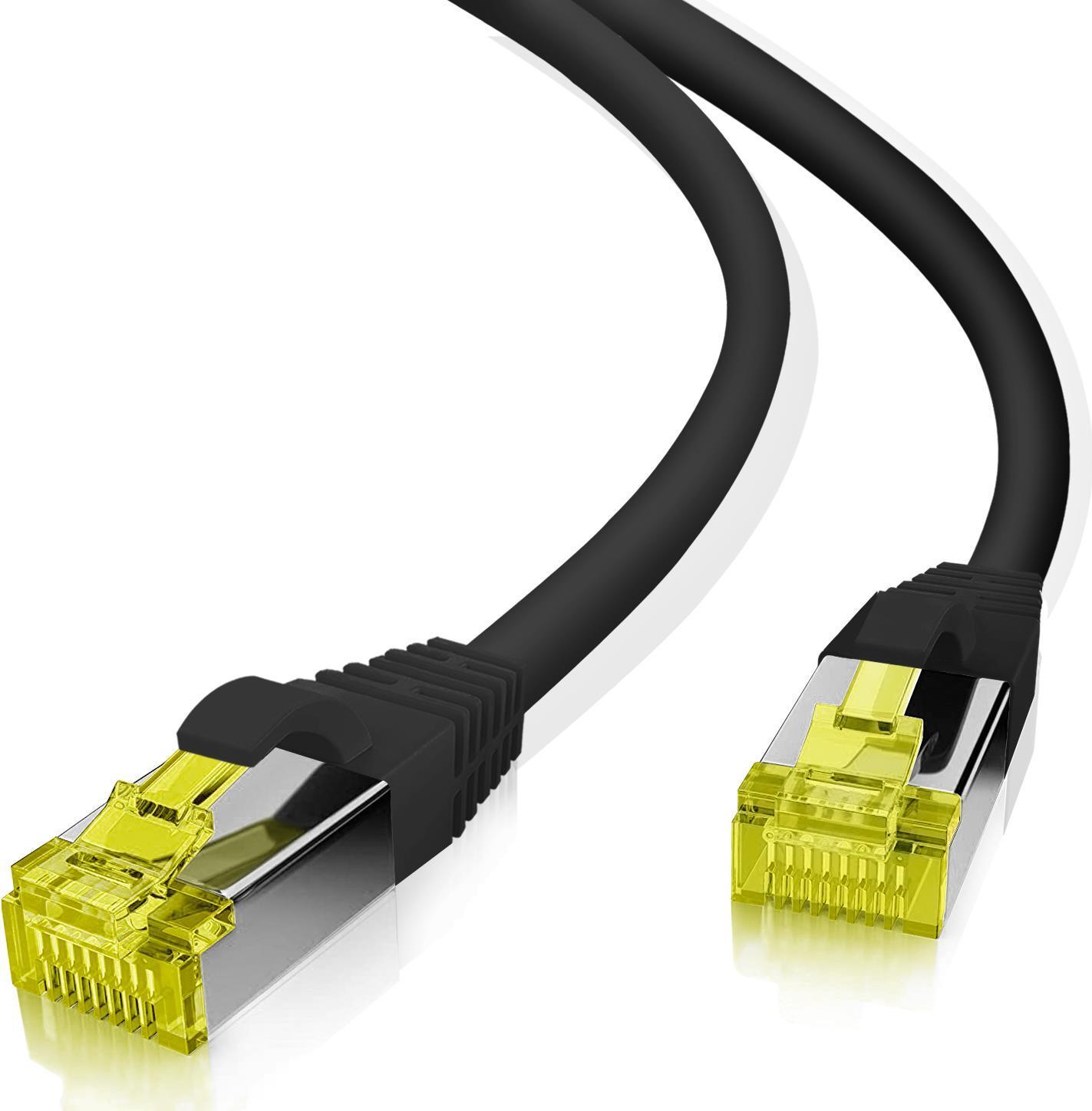 Cavo patch Helos ultra flessibile S/FTP Cat 6a TPE nero 2,0 m