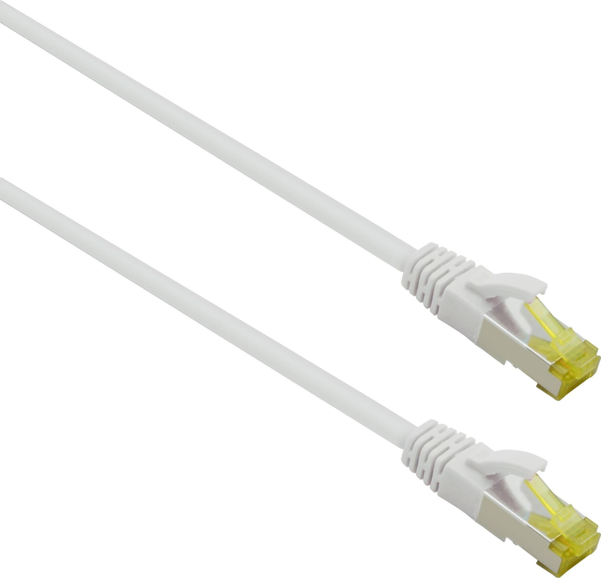 Cavo patch Helos ultra flessibile S/FTP Cat 6a TPE bianco 15,0 m