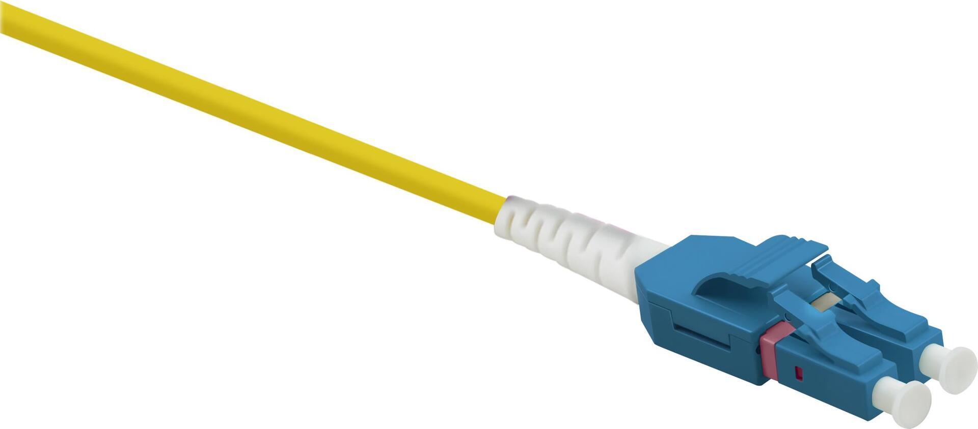 Cavo patch in fibra ottica Helos Uniboot LC/LC Duplex 9/125ÃŽÂ¼m OS2 0,50m