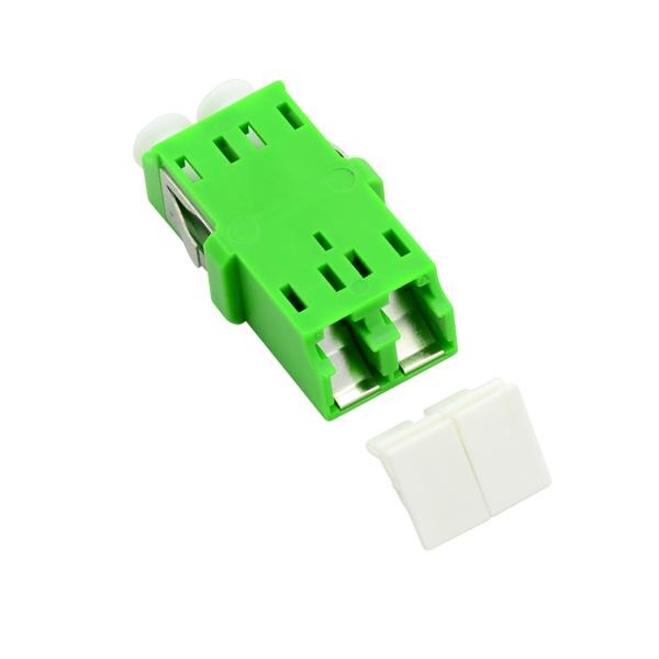 Giunto in fibra ottica Helos LC/APC Duplex, con protezione laser per scatola di giunzione FTTH