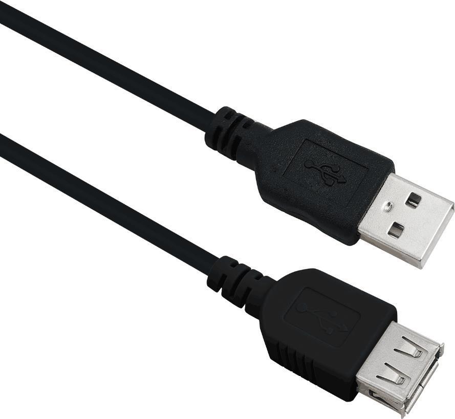 Cavo prolunga Helos, USB 2.0 A maschio/A femmina, 3,0 m, nero