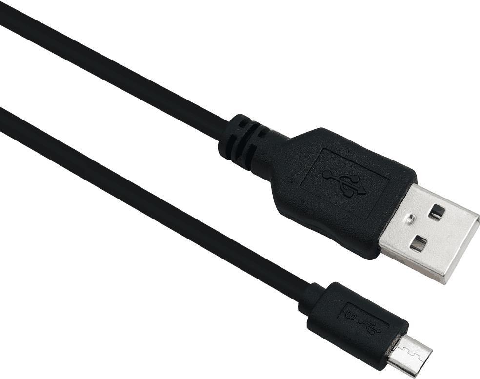 Cavo di collegamento Helos, USB 2.0 A maschio/Micro-B maschio, 2,0 m, nero
