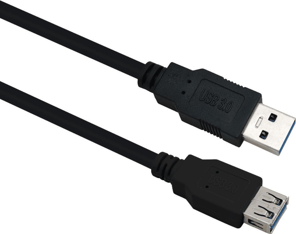 Cavo prolunga Helos, USB 3.0 A maschio/A femmina, 0,5 m, nero