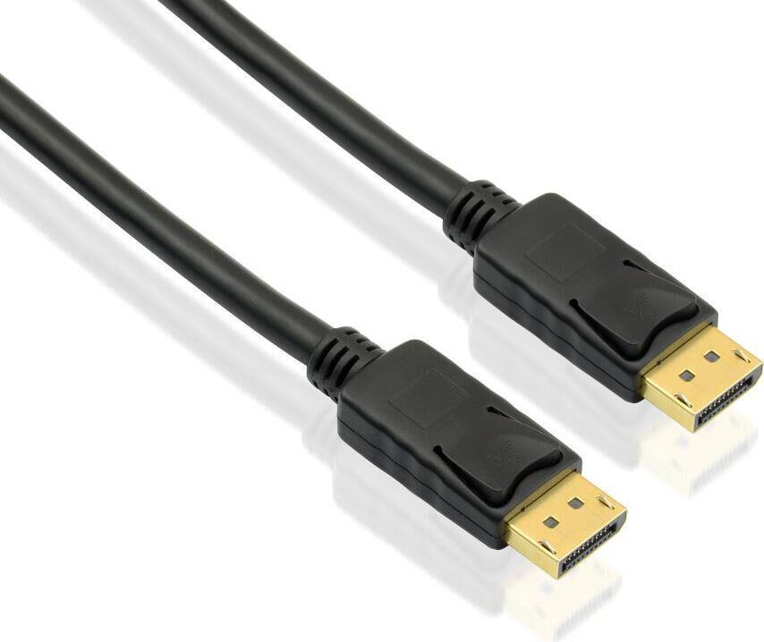 Cavo di collegamento Helos, DisplayPort maschio/maschio, 4K 3,0 m, nero