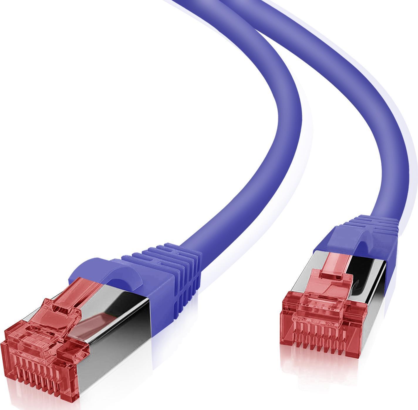 Cavo patch Helos S/FTP Cat 6 viola 0,25 m