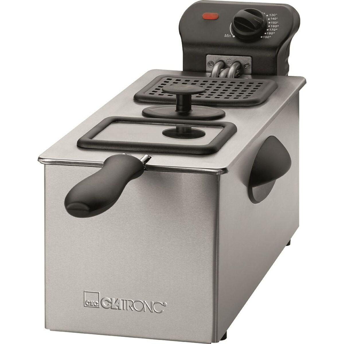 Friggitrice Clatronic FR 3587 Nero Argentato 2000 W 3 L