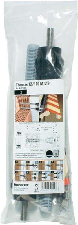 Sistema di montaggio a distanza Fischer 51290 Thermax 12 / 110 M12 per materiali isolanti,