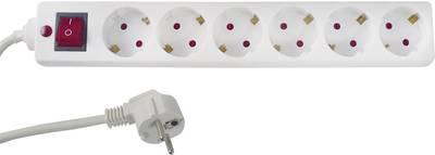 REV 00125101 cavo prolunga 14 m 6 uscite AC interno bianco (00125101)