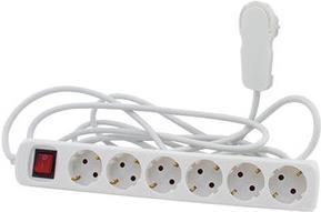 REP STOCK OF THE SLATIONS - 5 m - 6 Output CA - Indoor - Wei - 230 V - 3500 W (0012626115 WS)