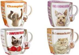 Ritzenhoff & Breker Jumbotasse "Champion Affe", 600 ml tazza di caffè "Animal Good", fatto di porcellana, - 1 pezzo (44126)
