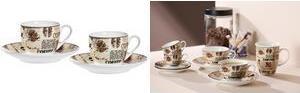 Crema espresso-set di Ritzenhoff & Breker, in 4 parti di porcellana, con stampa motivi, lavastoviglie adatto, -1 pezzo (422092)
